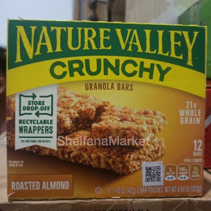 

Nature Valley Crunchy Granola Bars Roasted Almond 253g