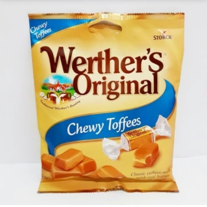 

Storck werthers original chewy toffees permen import 80gr candy
