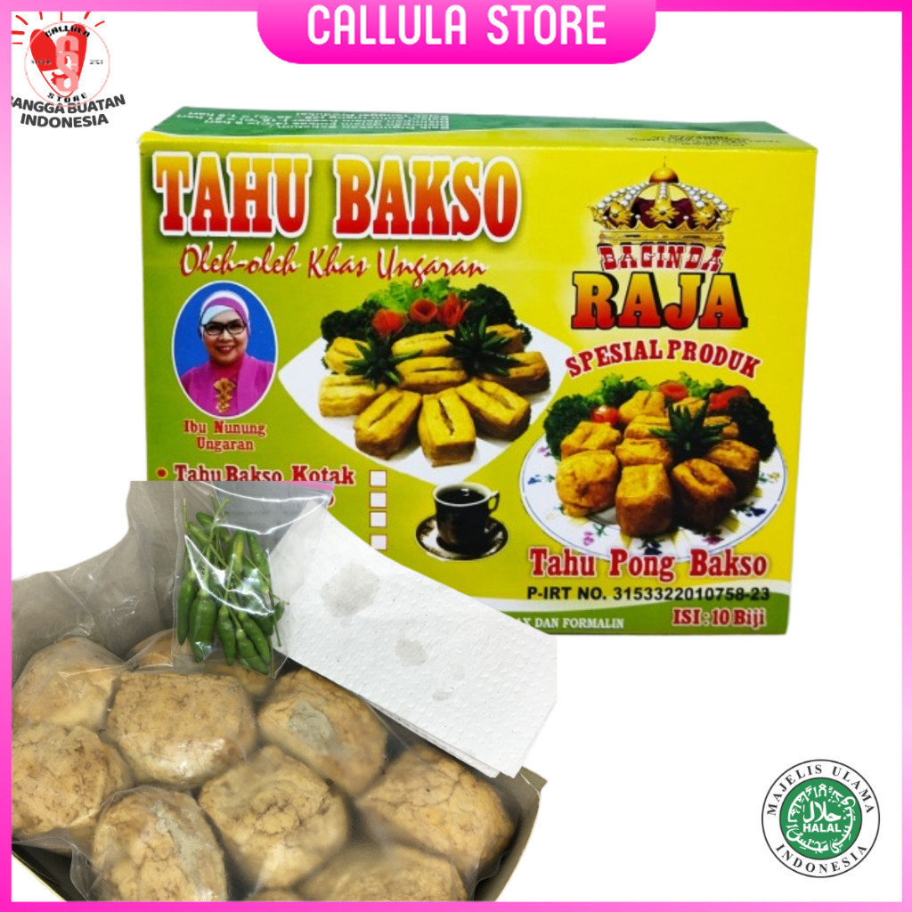 Tahu Bakso Semarang Pong Baxo Sapi Merk Baginda Radja Khas Ungaran Frozen Siap Goreng Oleh Oleh