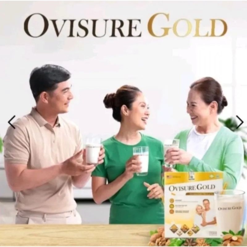 

ORIGINAL 100% ( PAKET 3 BOX ) OVISURE GOLD MILK 12 SACHET ASLI ORIGINAL
