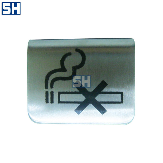 ALL STEEL TABLE TAG (NO SMOKING) - TAG DILARANG MEROKOK