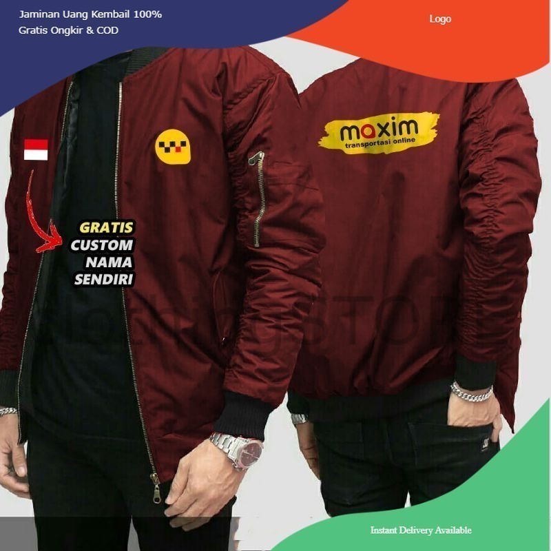 JAKET DRIVER MAXIM - JAKET MAXIM KEREN - ALL JAKET DRIVER TERLENGKAP