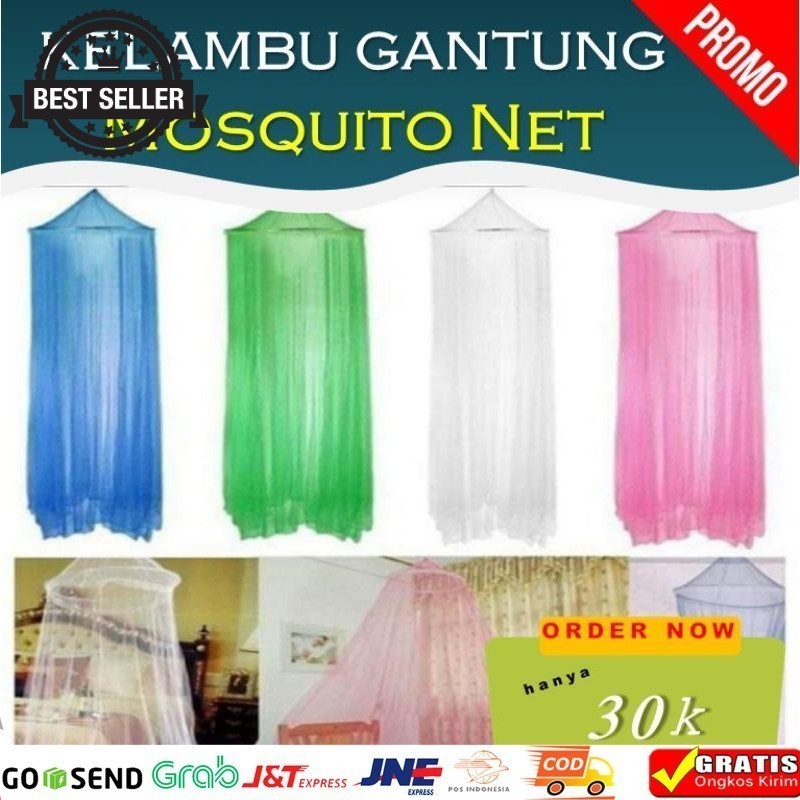 Qori Store - Kelambu Gantung / Mosquito Net / Kelambu Tidur / Kelambu Nyamuk / Klambu Tempat Tidur /