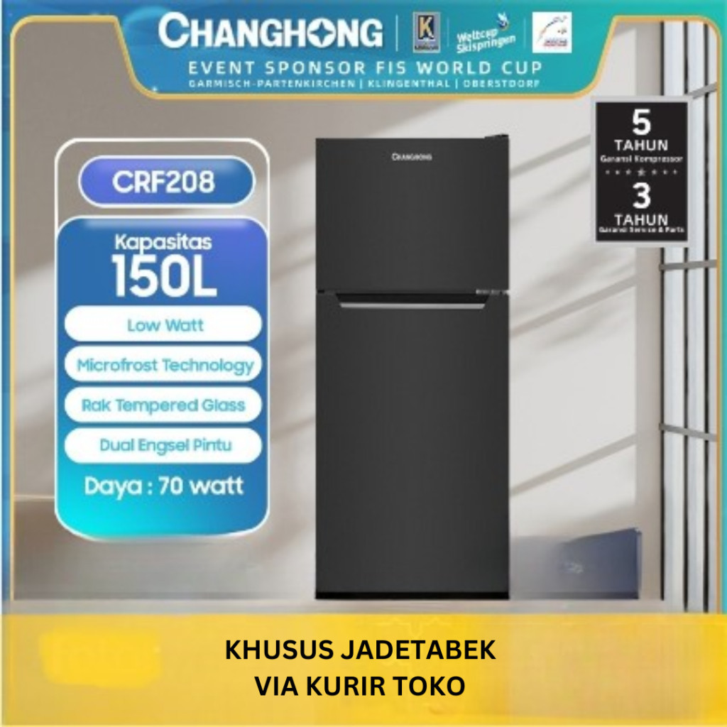 CHANGHONG Kulkas 2 Pintu CRF 208