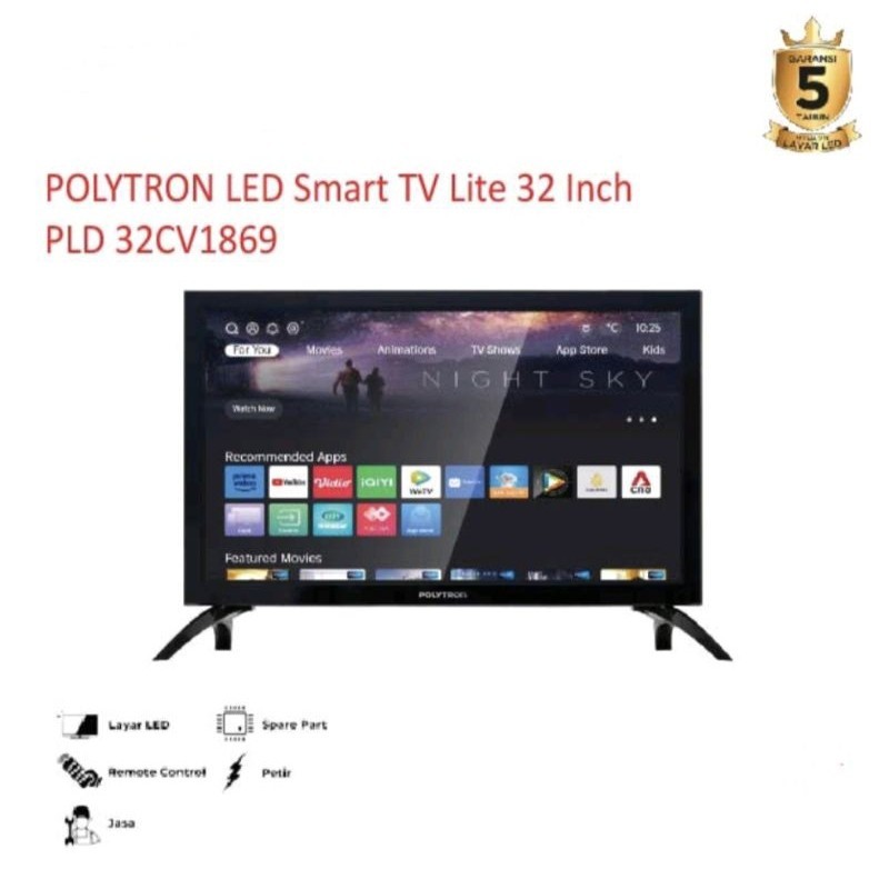 Polytron smart tv 32 inch/Smart tv Polytron 32 inch  PLD32CV1869