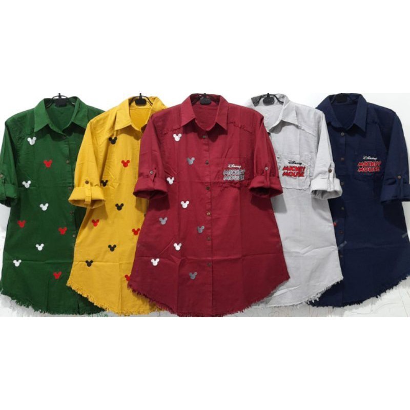 MC- Kemeja Putih Wanita Jumbo Busui Minie Tunic Valent Hijab Fashion Solo/ GAMIS MODEL BARU MURAH