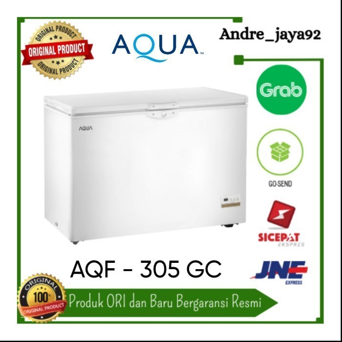 Chest Freezer Box Aqua 300 liter aqf-305GC