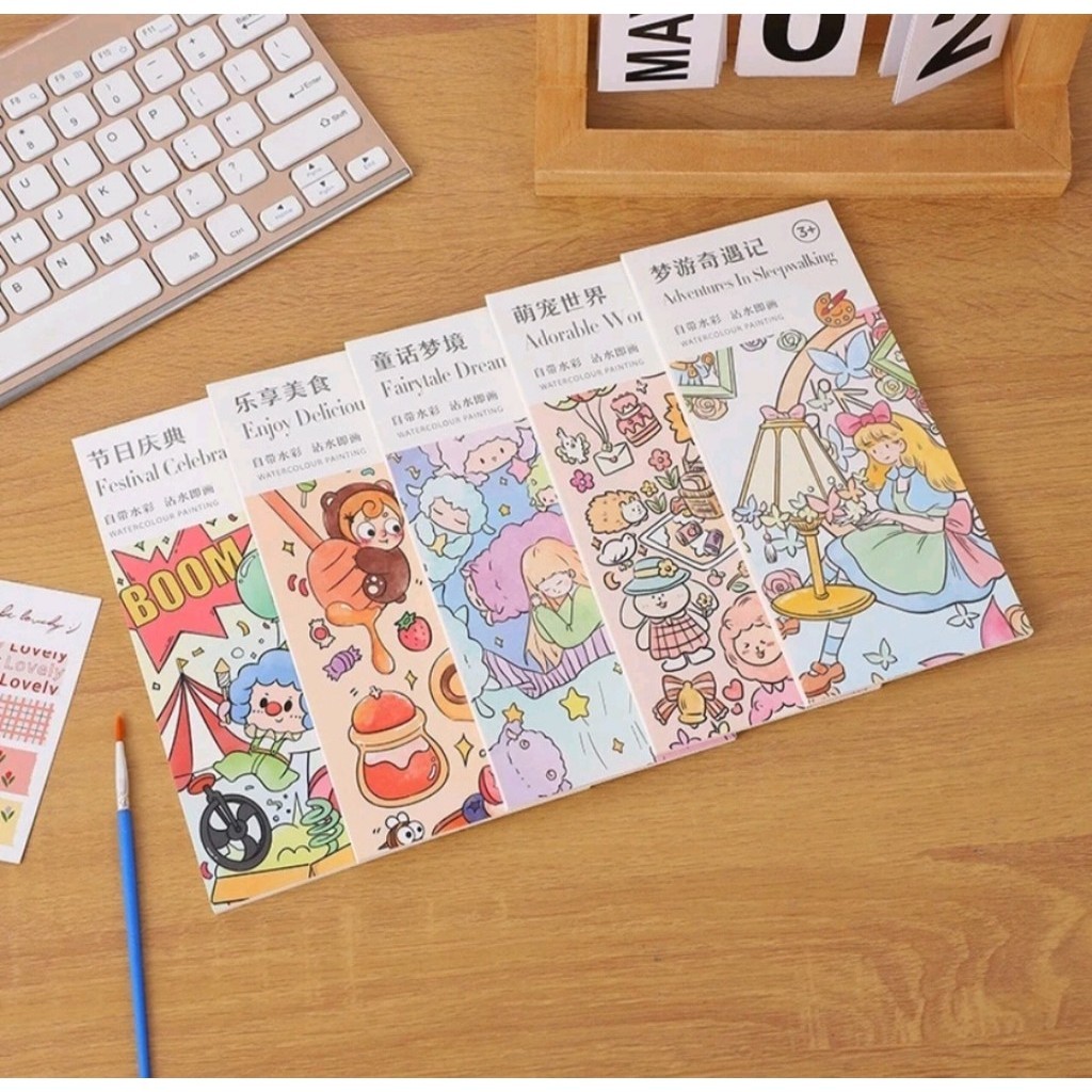 

Buku Melukis Anak Dengan Cat Air / Watercolor Painting Book