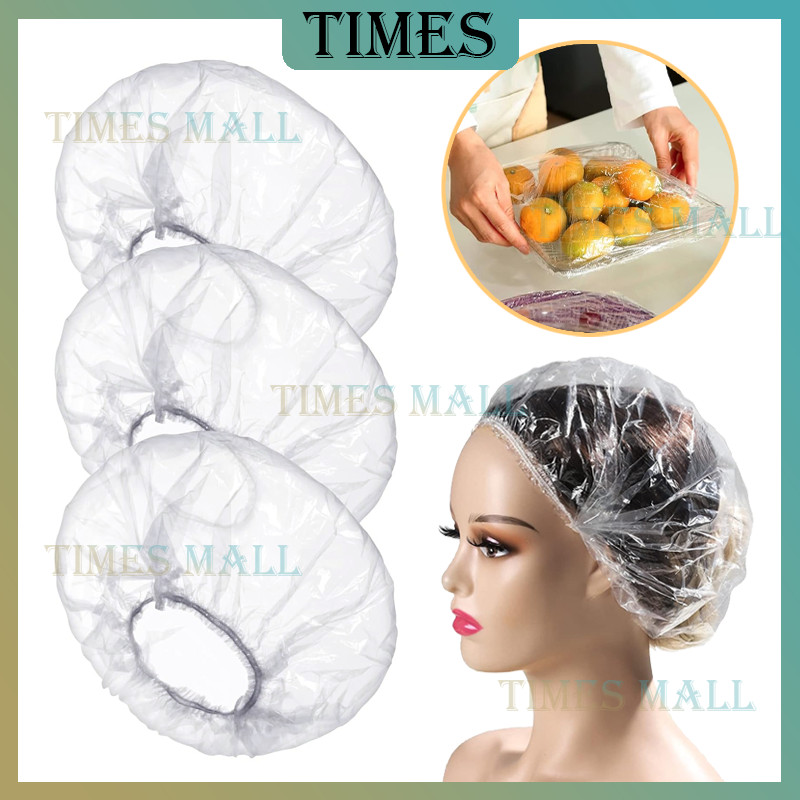 Penutup Rambut Kepala Plastik Mandi/Shower Cap Sekali Pakai/Shower Cap Plastik Mandi/Topi Mandi Plas
