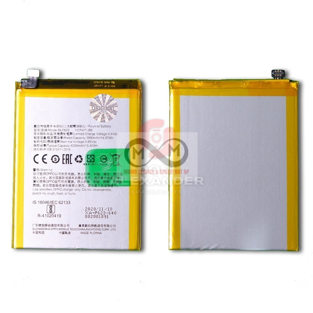 BATERAI BATRE OPPO F3 PLUS BLP623 ORIGINAL