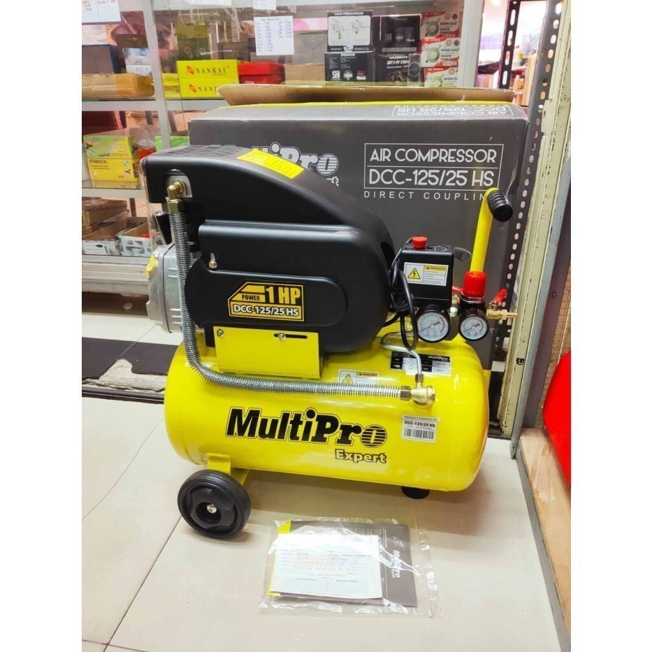 Kompresor angin udara listrik Multipro DCC 125 / 25 HS Compressor 1 HP