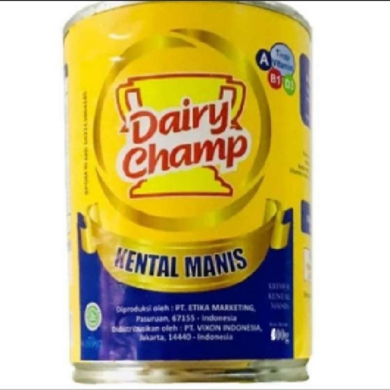 

SUSU KENTAL MANIS DAIRY CHAMP 500 GRAM I DIJAMIN ORI