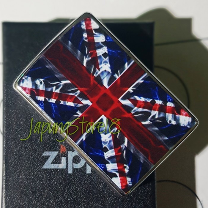 Zippo Bendera Inggris Printing Uv Korek api Zippo Custom Foto Korek unik langka jadul