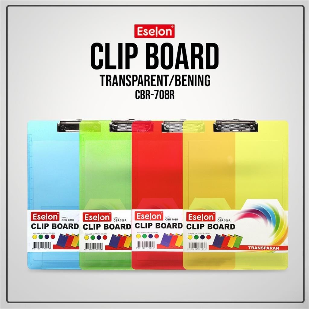 

Eselon Clip Board / Papan Jalan Transparan CBR-708R