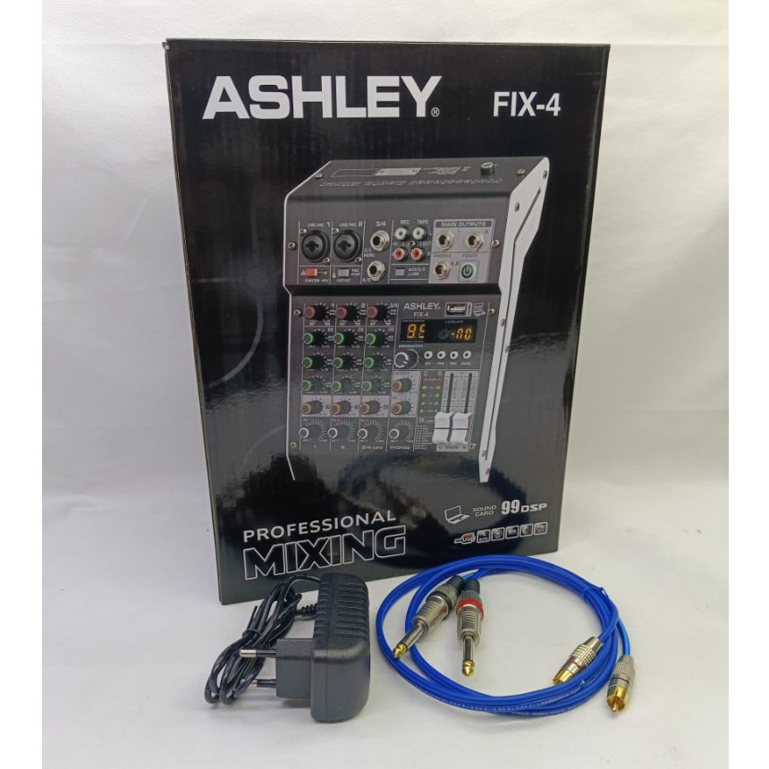 mixer ashley FIX4 mixer audio ASHLEY 4CHANNEL original