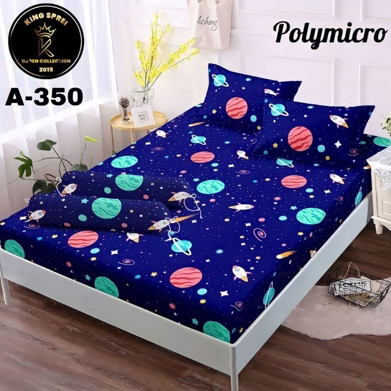 sarung kasur busa resleting / sprei resleting karakter anak cowok