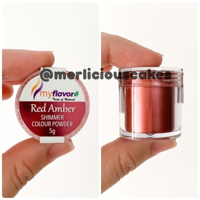 

New Arrival- My Flavor Red Amber Lustre Dust Powder Halal