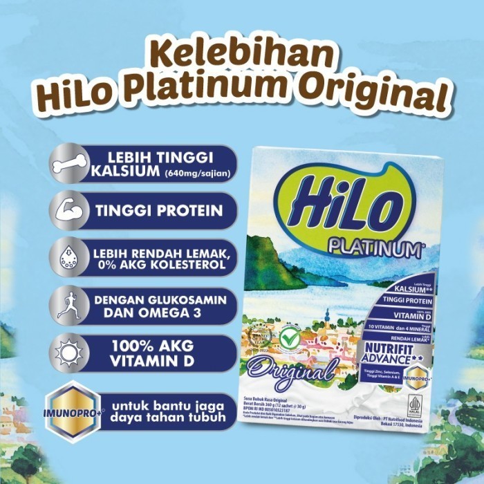 

HiLo Platinum Swiss Chocolate | Hilo Protein Swiss Coklat 420 gram