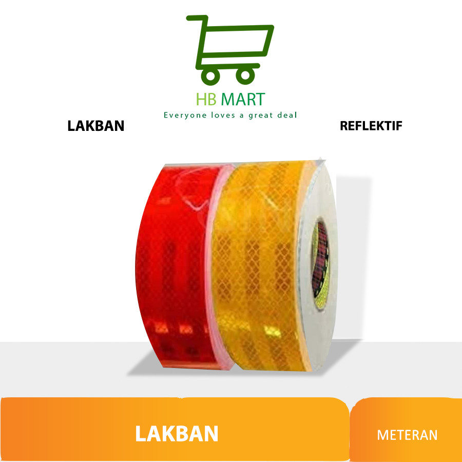 

1 METER - Sticker Reflektor / Scotlight / Pemantul Cahaya / Syarat Keur Dishub / LAKBAN PEMANTUL