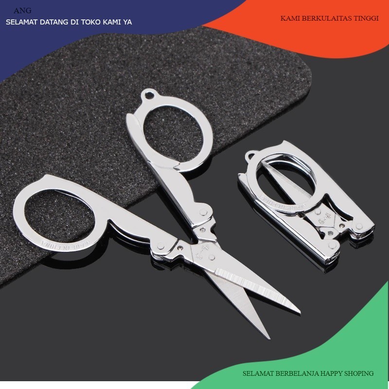 

(ANG)GUNTING LIPAT - GUNTING KECIL LIPAT MINI STAINLESS TAJAM