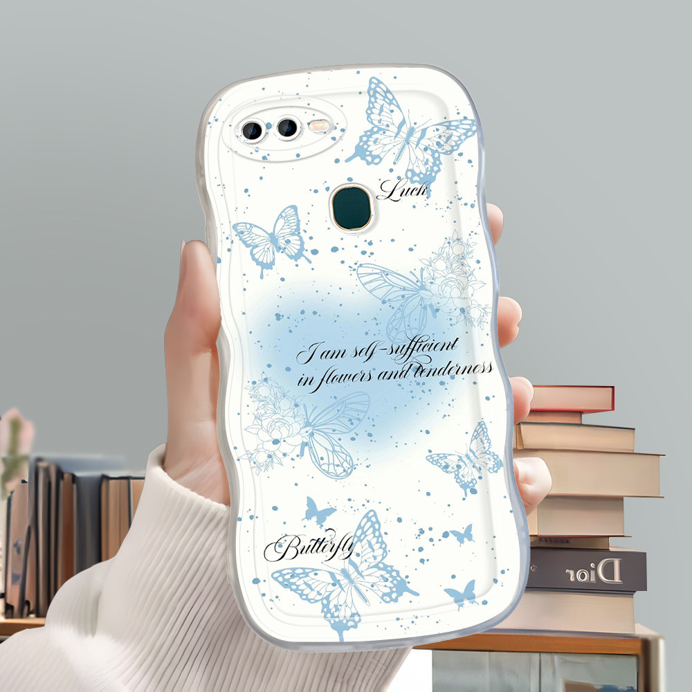 Casing Hp Untuk OPPO A12 A7 A5S A12S Phone Case Softcase Kesing Sofcase Cassing Beautiful Blue Butte