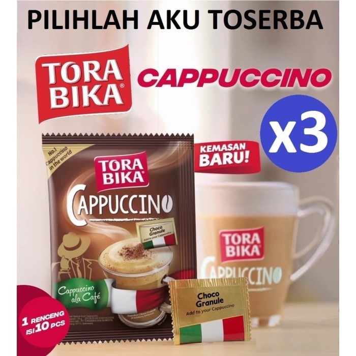 

Tfren99_ Kopi Torabika Cappuccino + Choco Granule 25gr x10pcs (HARGA 3 RENCENG)