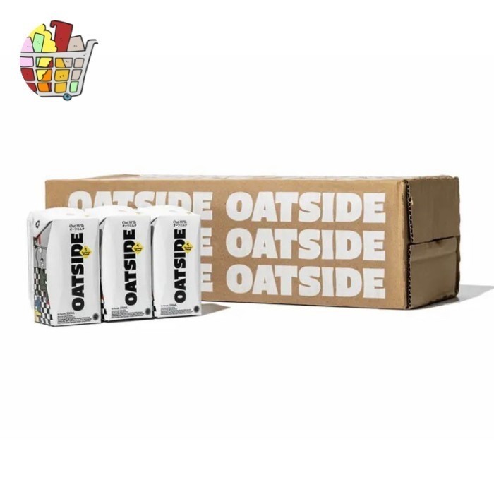 [Terbaru] Oatside Mini Straw 1 Karton (isi 12) - Oat Milk 200 ML (WITH STRAW) - 1 ctn ChocoMalt