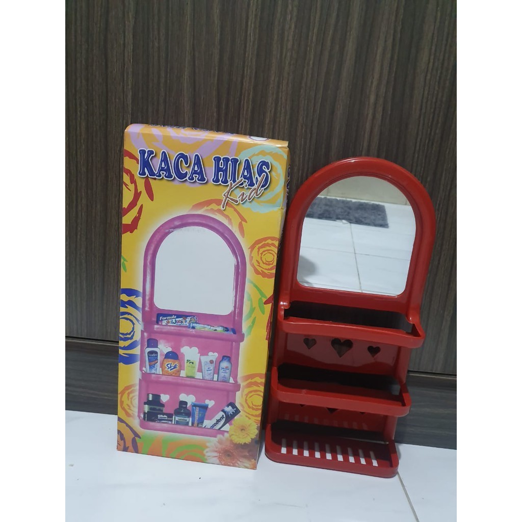 Kaca Rias Plastik Gantung Set untuk Kamar Mandi Rumah Kamar
