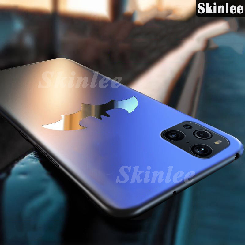 For Oppo Find X5 Pro Find X3 Casing hp Luxury Frosted Matte Back Slim Metal Bat man Non-slip Protect