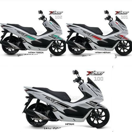 Stiker Cutting PCX Putih / Sticker Stiker PCX / Striping PCX / Stiker Body PCX Putih Terbaru