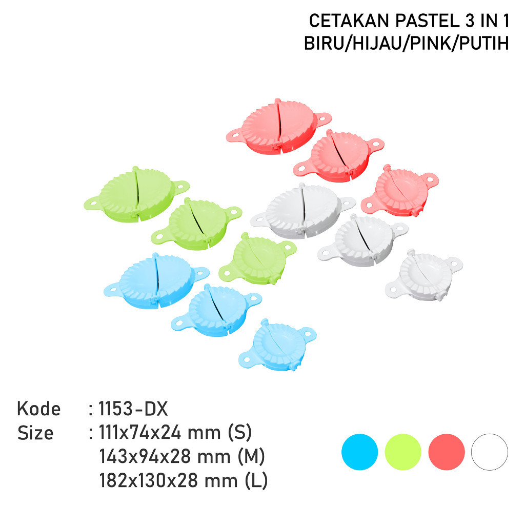 CETAKAN PASTEL 3 IN 1 LUCKY STAR/CETAKAN PASTEL SET/CETAKAN PASTEL KECIL/CETAKAN PATEL TANGGUNG/CETA