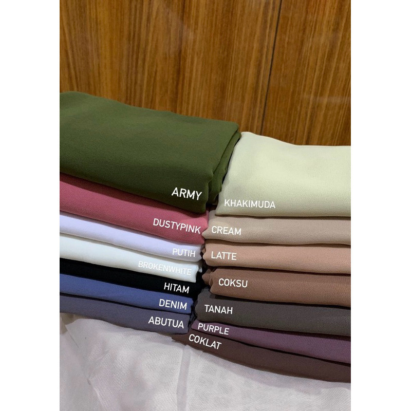 Terlaris ~PAKET USAHA PASMINA CERRUTY 10pcs Hijab Terbaru Hijab  Kekinian Hijab Fashion Hijab Premiu