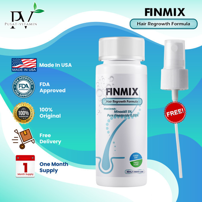 Brun FINMIX Minoxidil Serum Rambut Original - FINMIX