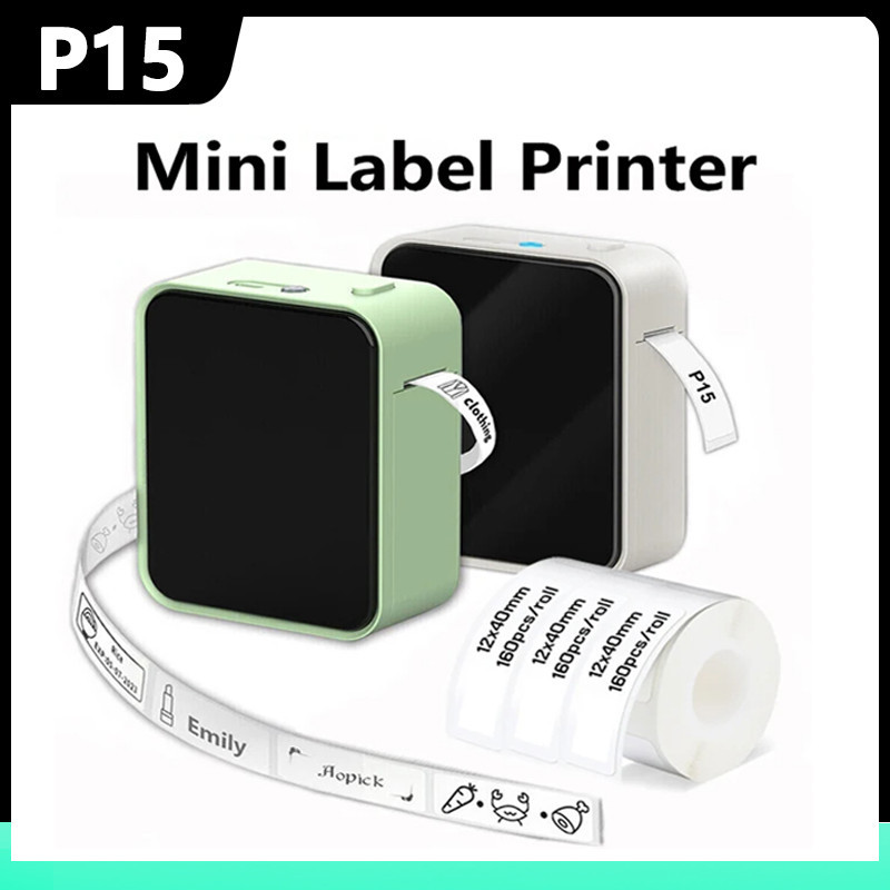 P15 Mini Portable Sticker BT Printer Thermal UV Printer Stickers Without Ink Self-Adhesive As D11 D1