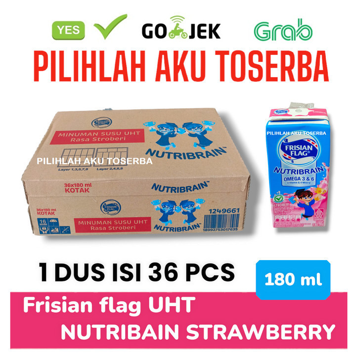 

Susu Frisian Flag NUTRIBRAIN STRAWBERRY 180 ml - (HARGA 1 DUS ISI 36)