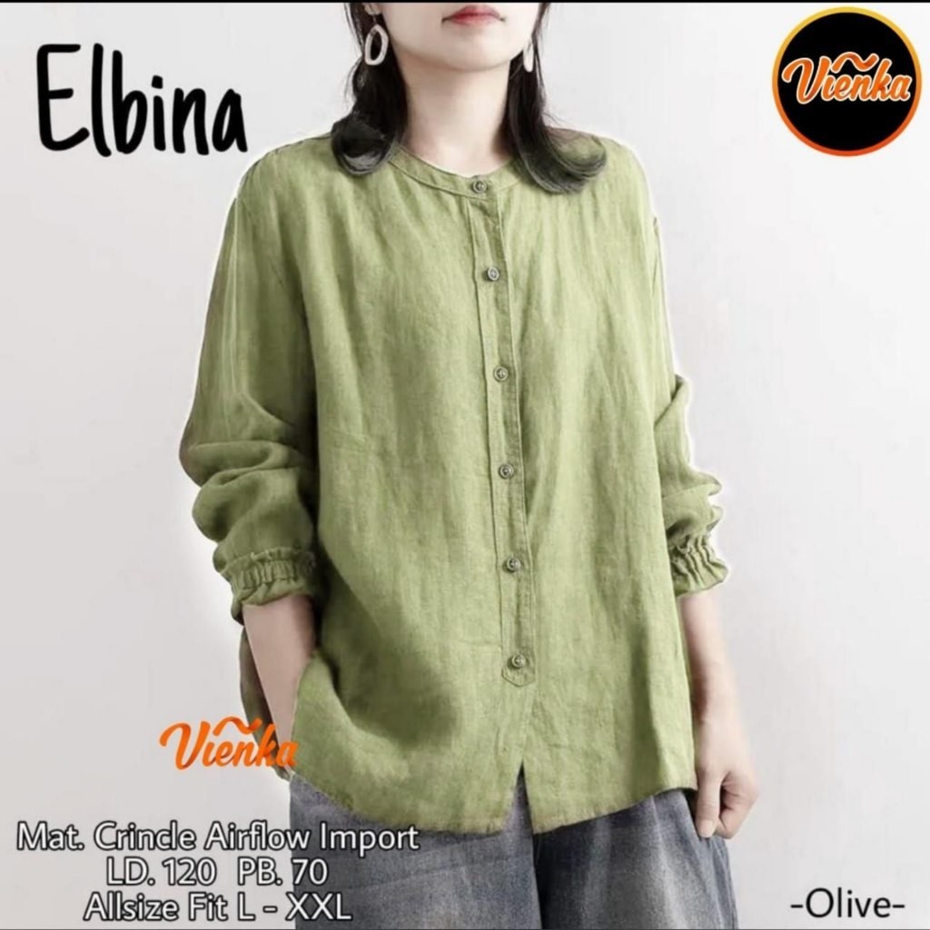 VIENKA ELBINA | SALIMAR KEMEJA WANITA JUMBO BIGSIZE BUSUI