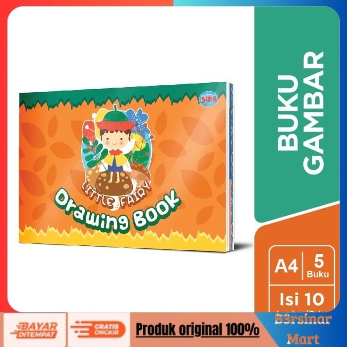 

[KUALITAS TERBAIK] SiDU Buku Gambar A4 - 5 Buku