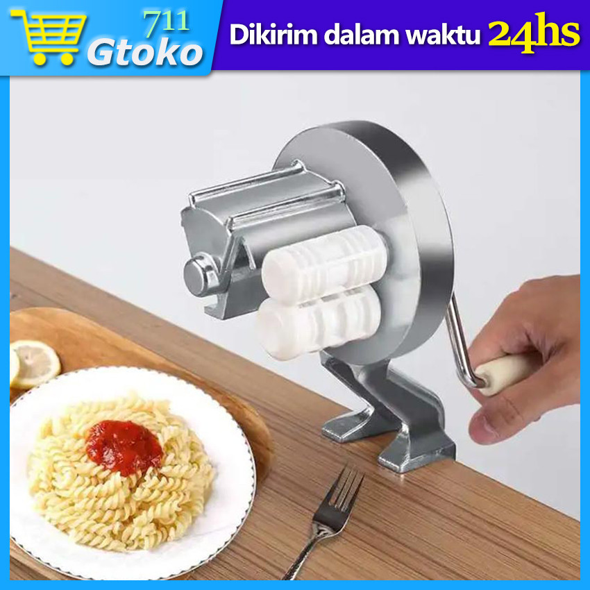Macaroni Maker Aluminium Alloy Mesin Pembuat Makaroni Manual Alat Cetak Makaroni