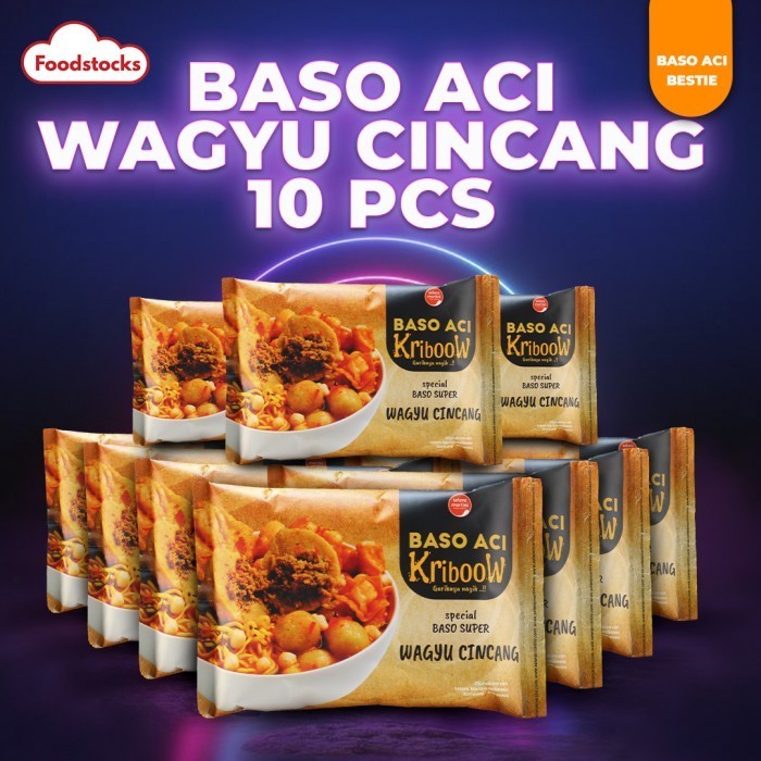 

TERLARIS Baso Aci Kriboow Special Wagyu Cincang Selera Martini/10 Pcs