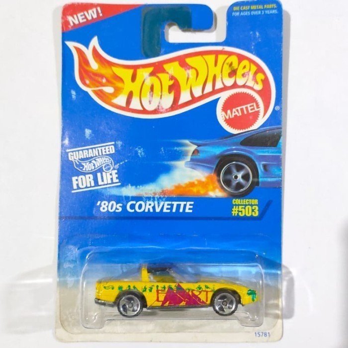 Hotwheels 80s 80 Corvette kuning 1996 repacking dr gift pack