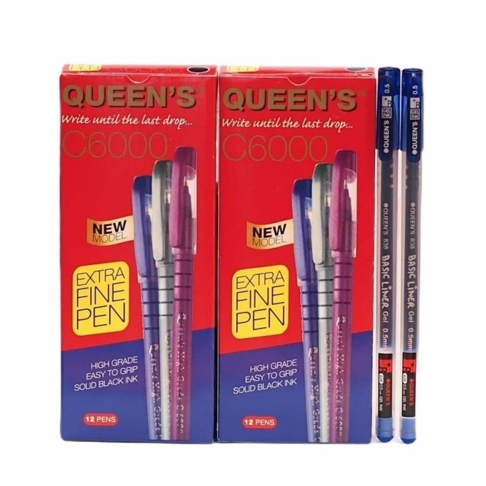 

[Terbaru]ATK Faster Bundling- 2 Lusin Queen C6000 + 2 pcs Queen gel blue