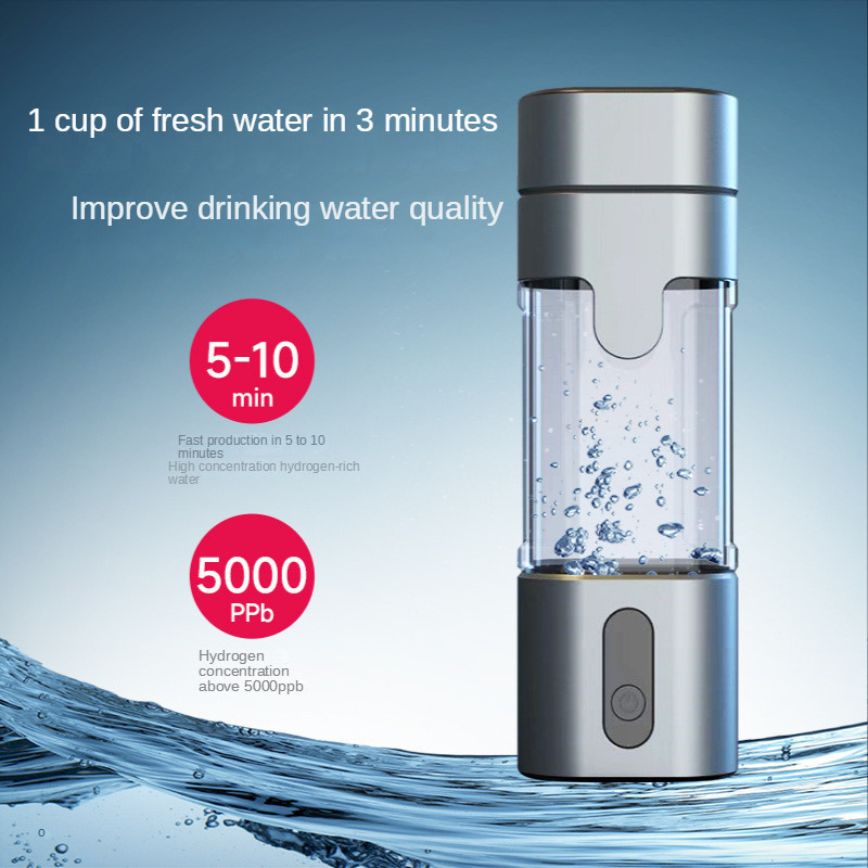 SPE/PEM High Concentration Hydrogen Water Bottle,5000PPB Hydrogen Water Filter Bottle,Hydrogen Absor