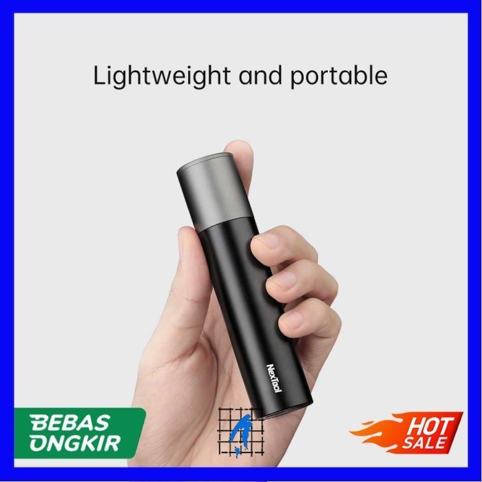 Senter LED Outdoor Zoom Flashlight Rechargeable
