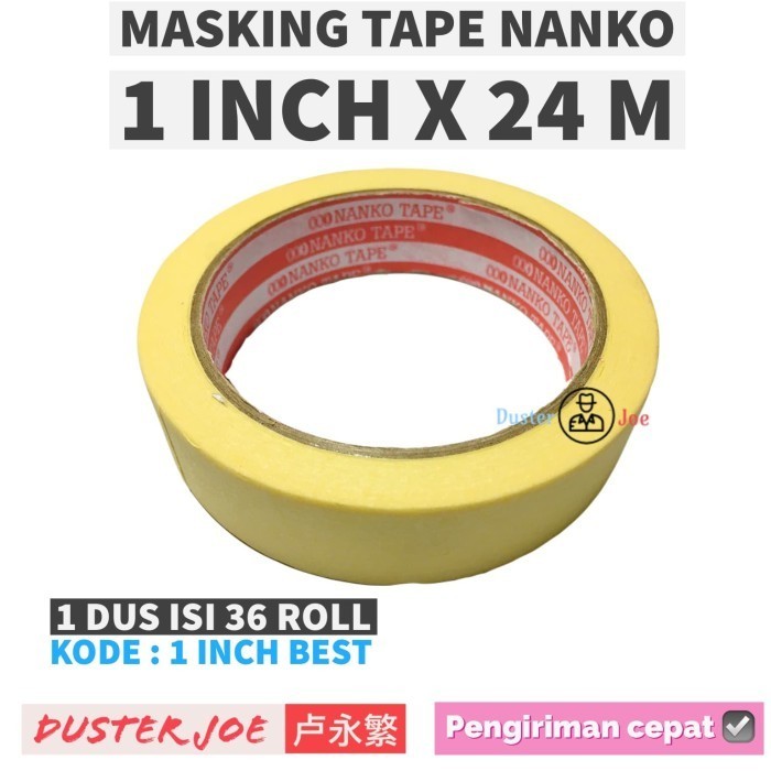 

Masking Tape Nanko 1 inch 24mm 24 Meter BEST PER 1 ROL