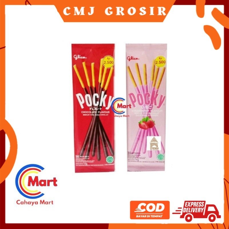 

GROSIR TERMURAH PROMO Pocky Singles Chocolate / Strawberry sachet kecil 1 PCS