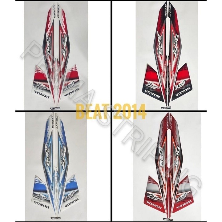 STRIPING STIKER MOTOR BEAT 2014 HITAM