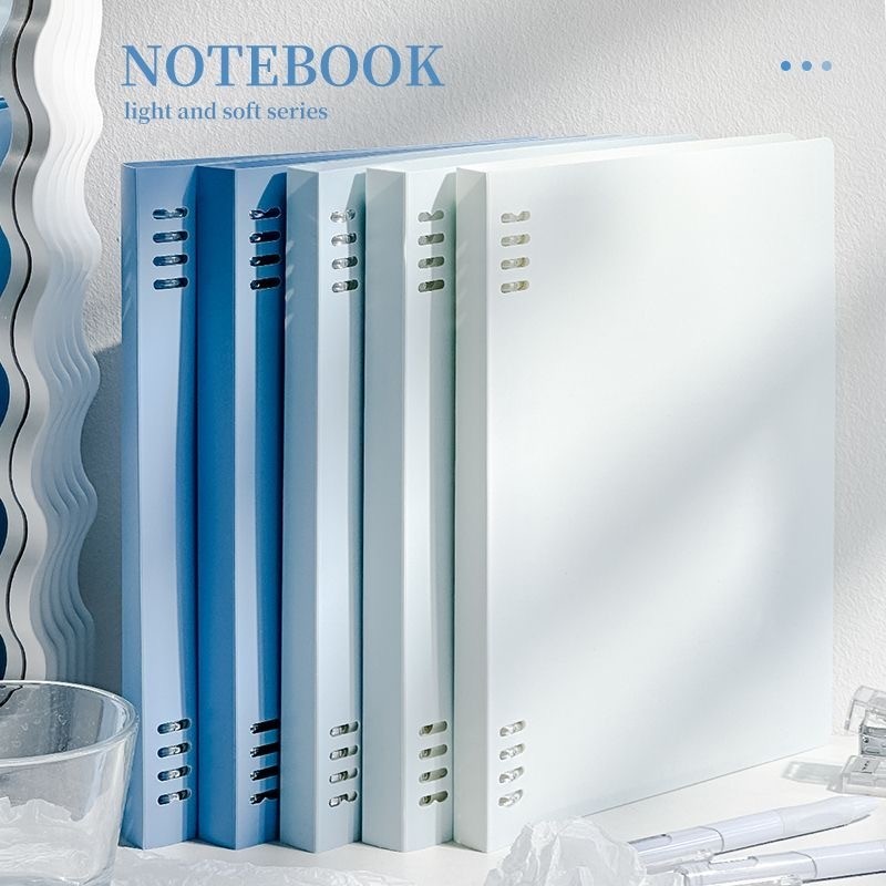 

Loose Leaf Notebook A5 B5/Buku Catatan Binder Clip Notebook 60 Lembar/Buku Tulis Sekolah barang aesthetic