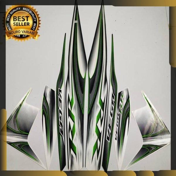 Striping Yamaha Vega rr 2013 2014 hitam putih stiker motor body standar