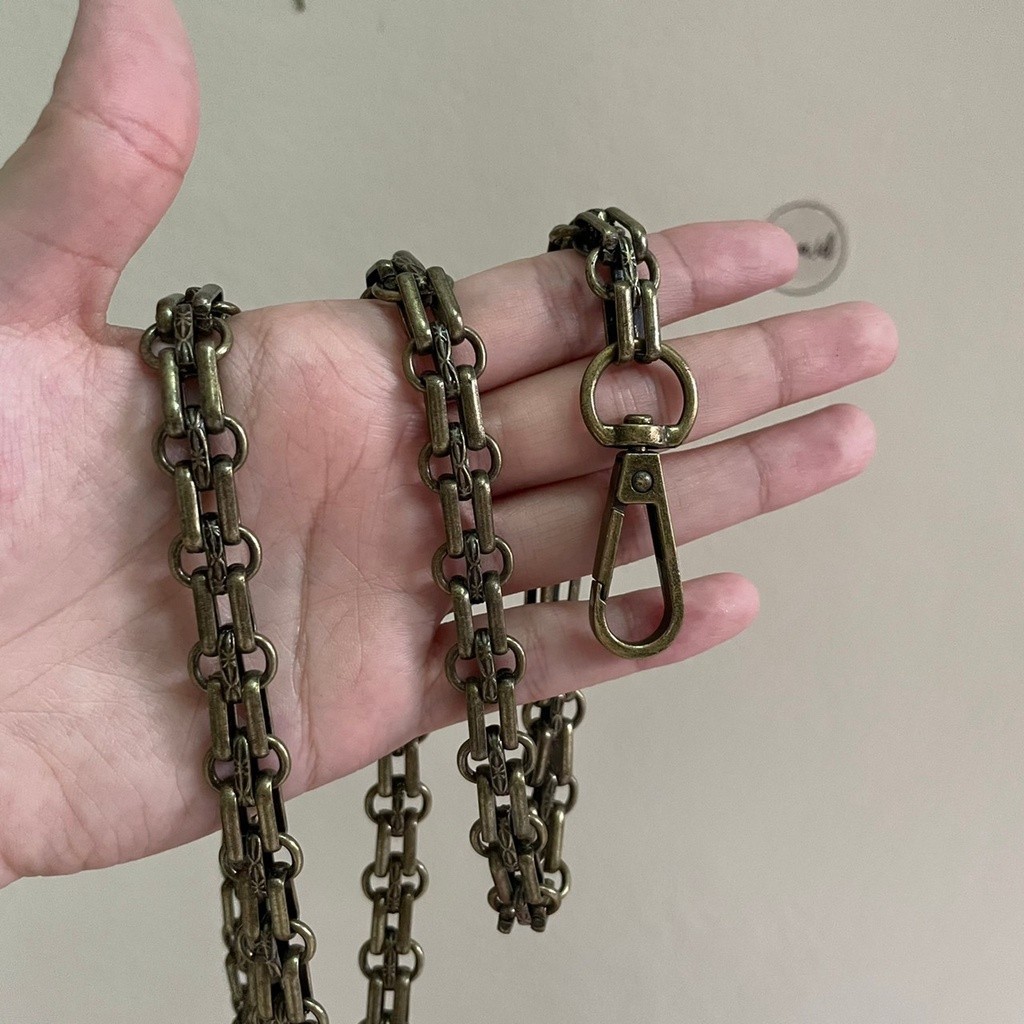 Tali tas rantai bag strap tali tas chane rusty gold ancient gold bakar