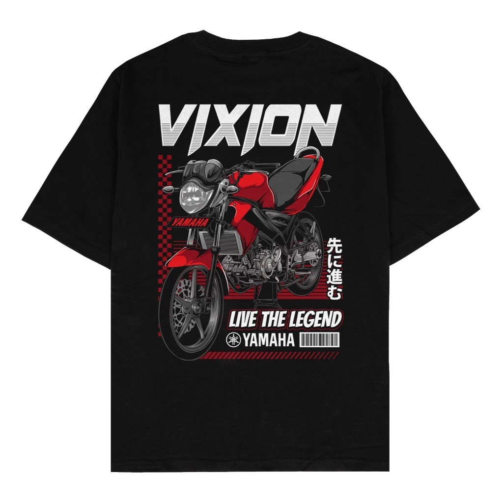 Beseldi - Kaos Baju Distro Old Live The Legend Vixion All New Advance Vixion Old Live The Legend Yam